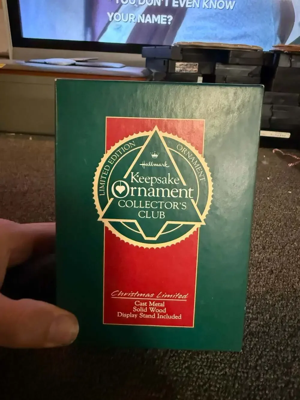 1990 Hallmark Keepsake Ornament Collector's Club Christmas Limited Locomotive Tr